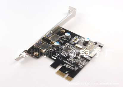 PCI-E USB3.0扩展卡 台式机usb3.0 内置sata电源接口