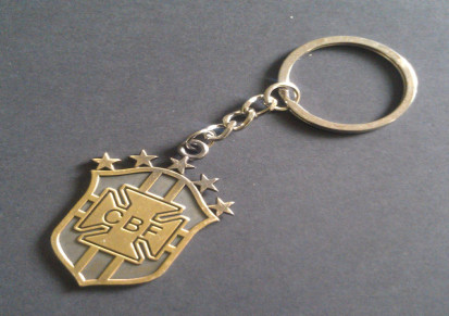 现货批发 皇马青铜钥匙扣 球迷古铜钥匙扣 球迷纪念品 巴萨钥匙扣