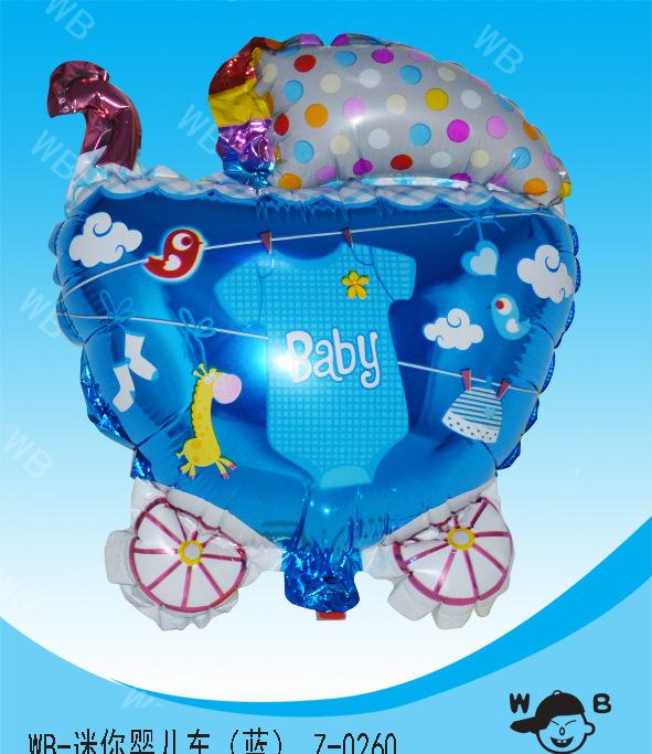 WB- 迷你婴儿车（蓝）铝膜Z-0260