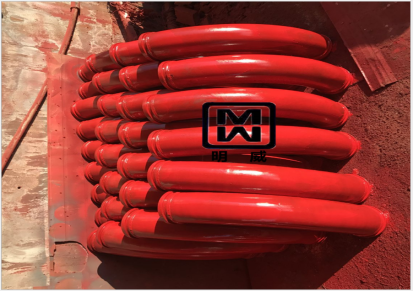 混凝土输送地泵弯管 铸钢弯管DN125 *R275*90° 铸浆弯管 明威