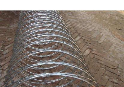 艾凯厂家生产 围墙用刀片刺绳 刺丝滚笼 可定制