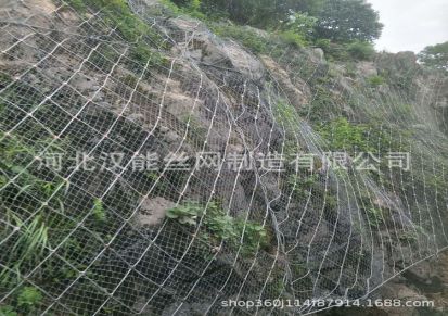 汉能边坡 国标钢丝绳网 主动边坡防护网现货 主动防护网国标供应