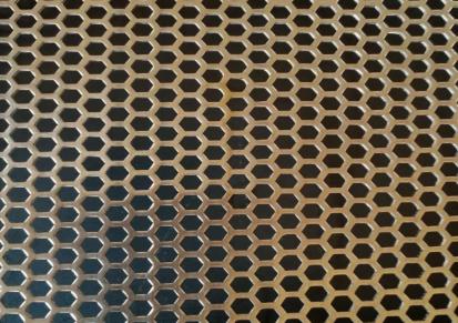 鲁松金属 六角网孔 异形孔板 钣金冲孔加工六角网