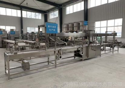 大型豆制品加工厂济南科华全自动豆腐皮机厂家大型豆腐皮机时产400-500斤产品