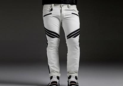 新款 韩版白色 男牛仔裤505-103男