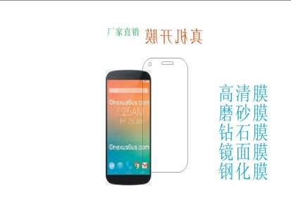 谷歌Google Nexus 6保护膜，保护贴 高透保护膜 手机贴膜