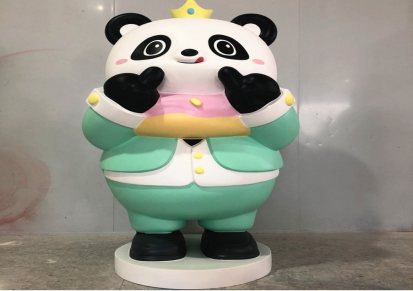 惠州星月文化 熊猫一家 厨窗陈列制作