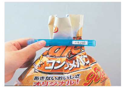 日本进口inomata食品封袋夹 茶叶封口夹 可记日期密封夹 2个装