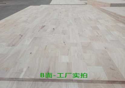 橡胶木指接板实木板2100*850*17mm木板材门板材工厂定制批发橡胶木板材
