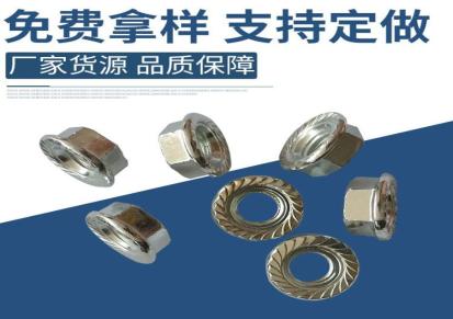 鼓励 工业用紧固件连接件法兰面螺母 不锈钢六角螺母 厂家供应