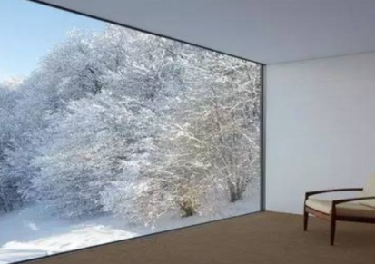 北京建安别墅会所室内外隐私型无框全玻璃幕墙