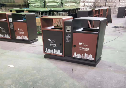 环保不锈钢垃圾箱定制 户外不锈钢垃圾箱定制 新民力