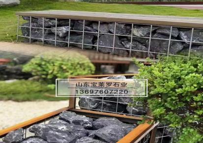 景观园林石材|手劈景观石块 8-15cm 黑色庭院装饰石材 自然景观石
