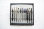 万里文具集团直营30孔金属圆珠笔、全电镀金属礼品笔、蓝黑广告笔
