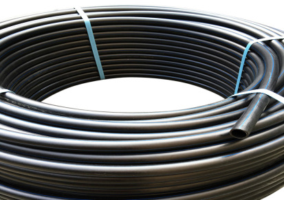 联塑PE管材厂家全新料塑料给水管dn63黑色盘管自来水管