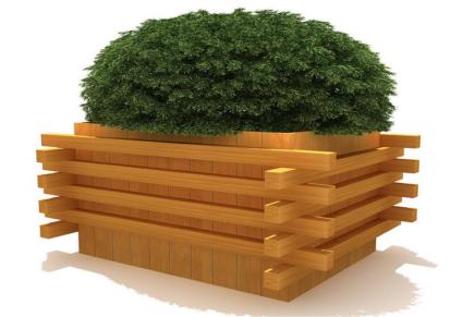 园林小区组合塑木花箱 市政工程道路隔离用 防腐耐用支持定制