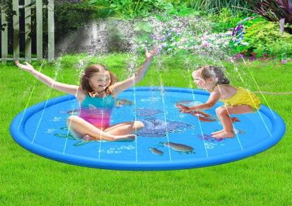 厂家现货直供儿童充气喷水垫PVC草地游戏喷水垫充气戏水垫