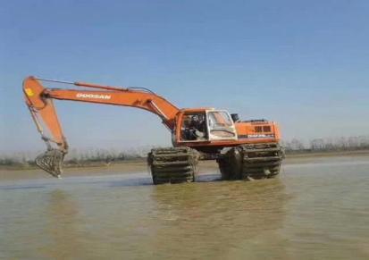 重庆周边小松220型湿地挖机出租河道清淤施工