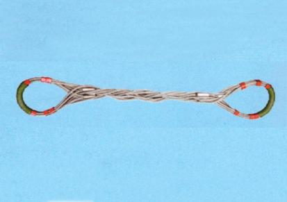 特制复合钢丝绳索具 镀锌不锈钢丝绳 双头扣复合钢丝绳 泰州兴港绳网吊具厂