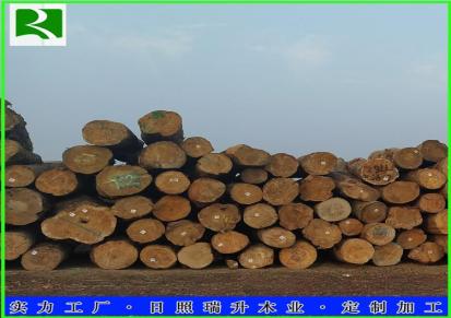 瑞升木业批发原木长材 新西兰辐射松 花旗松 白松可断早4-6米