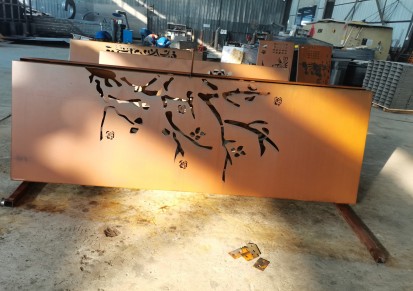 河北邯郸5mm耐候钢板雕塑 耐候钢板加工 耐候钢板镂空雕刻