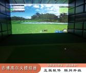 兴业亦博高尔夫模拟器3D球场教学训练虚拟练习系统室内家庭家用设备