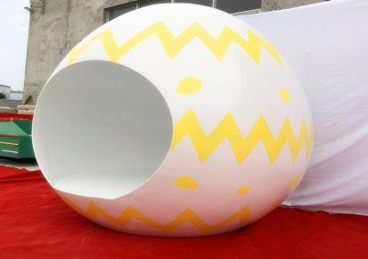 复活节鸡蛋 玻璃钢雕塑定制 星月文化制作厂家