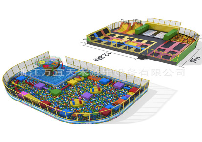 大型室内蹦床蹦床新型产品儿童娱乐项目体能乐园幼儿园淘气堡