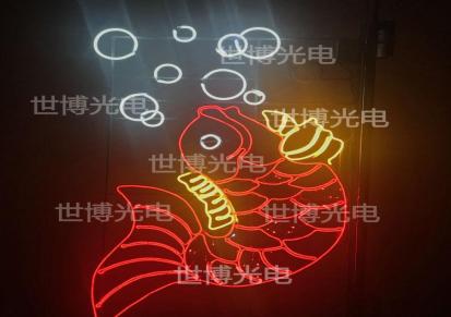 LED中国结灯笼 路灯杆挂件LED灯笼三连串 可定制加字 世博光电来图定做