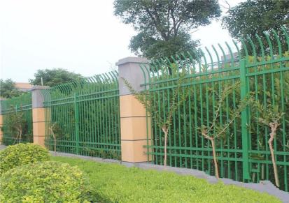 宁奥 学校小区庭院可用 围墙锌钢护栏 蓝白色铁栅栏可定制