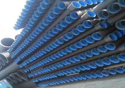 杭州德塑聚乙烯HDPE双壁波纹管使用寿命长特性抗压强安装便捷