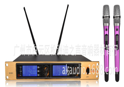 供应 UHF SR-6800  真分集演出无线麦克风 无线话筒 会议话筒