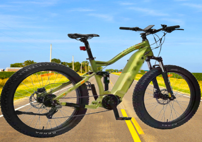 山地折叠电动自行车折叠中置电动自行车中置电动助力自行车定制