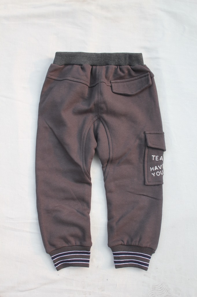 2014新品贴袋收口单长裤
