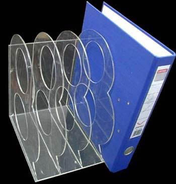 亚克力文件收纳盒 有机玻璃展示架 文件箱名片盒