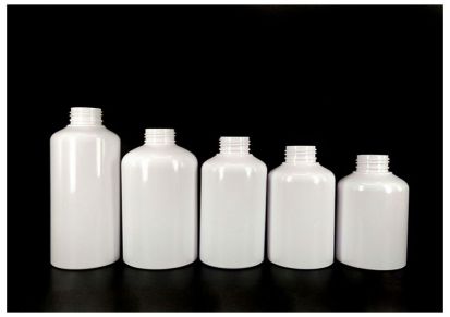 恒发塑业24牙圆肩按压瓶250ML白色塑料瓶 精油香水分装瓶子