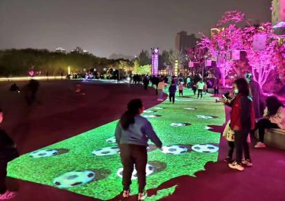 新数字多媒体AR户外互动投影地面景区公园儿童3d地面投影游戏设备