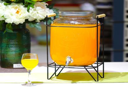 开关瓶果汁罐冷饮夏季玻璃凉水壶大容量冷水壶家用水龙头饮料桶