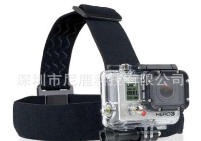 gopro相机头带 三条胶超强防滑 原装同款 相机配件 A款头戴