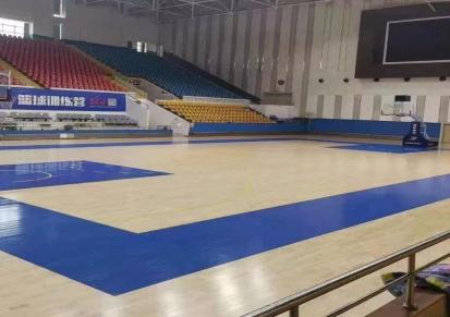 启禾运动地板 室内篮球地板 体育馆运动木地板 篮球馆木地板 枫桦木实木地板