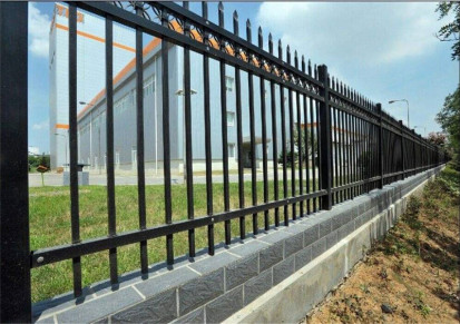 安平环百 实体厂家 社区栅栏 锌钢围栏 厂区围墙栅栏