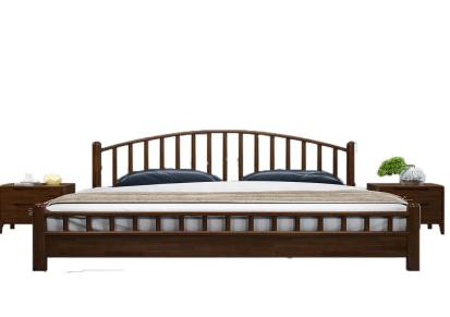 北欧实木床现代简约单人床1.8米1.5米双人床日式温莎床厂家直销