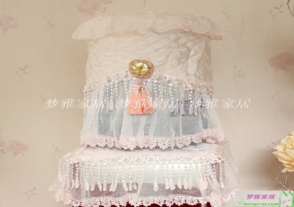 金盏花粉色饮水机罩-标准尺寸两件套 梦雅家居韩式风格饮水机罩
