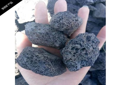 过滤水用大块黑色火山石 安邦矿产品 厂家供应园艺用3-6mm黑色火山石颗粒