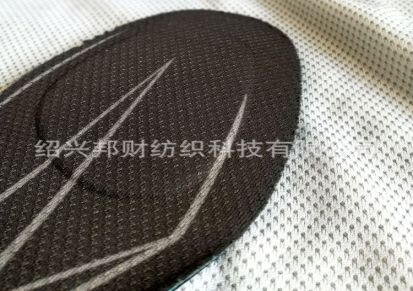 邦财纺织 SILVER 110# 银纤维除臭鞋垫用针织布 防静电