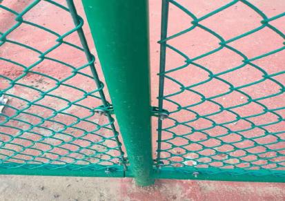 勾花铁丝球场网厂家 穿钢筋棍单层框架围栏网 泽航丝网苏州