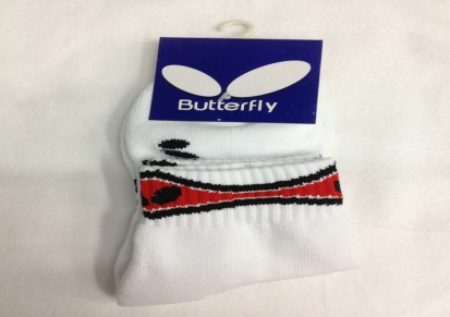 Butterfly 乒乓球袜 纯棉袜子 