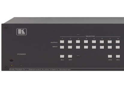 kramer矩阵 VP-88K 8x8 RGBHV和平衡立体声音频矩阵切换器