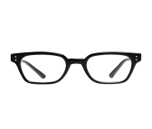 DHK新款板材防蓝光平光镜leroy个性小框装饰镜ins方框眼镜可配近视