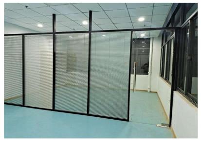 金梓诺厂家直销单玻系列定制办公室玻璃单层钢化无框高隔断批发